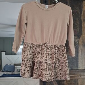 Carter's Tan Leopard Print Kids Dress